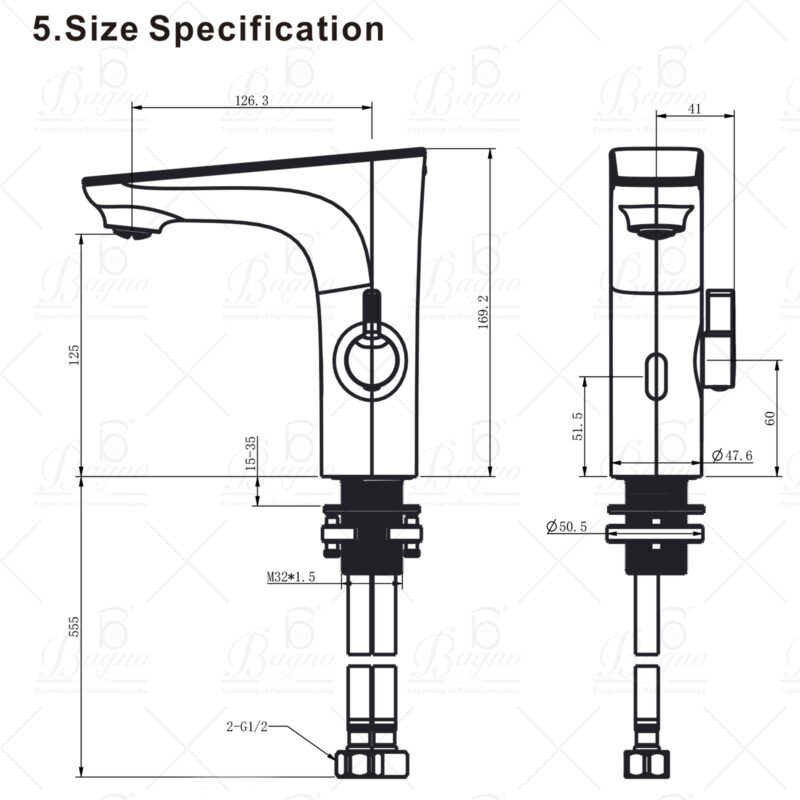 B BAGNO Sensor Basin Faucet - BSF01