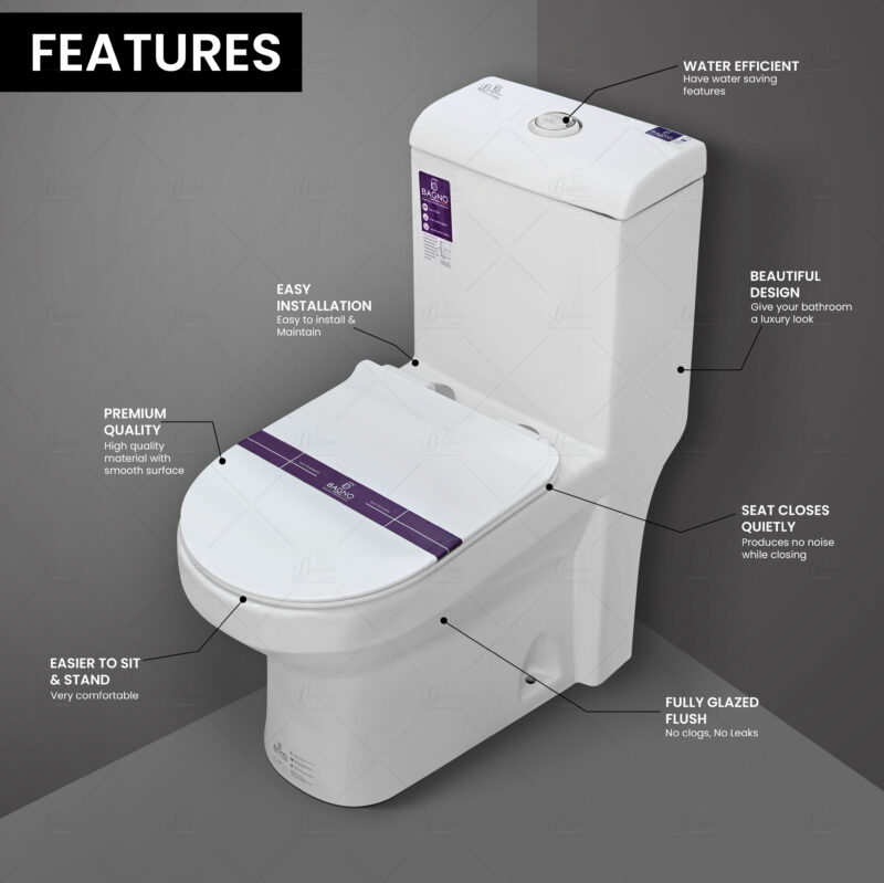 B BAGNO Water Closet Rimless - WC01