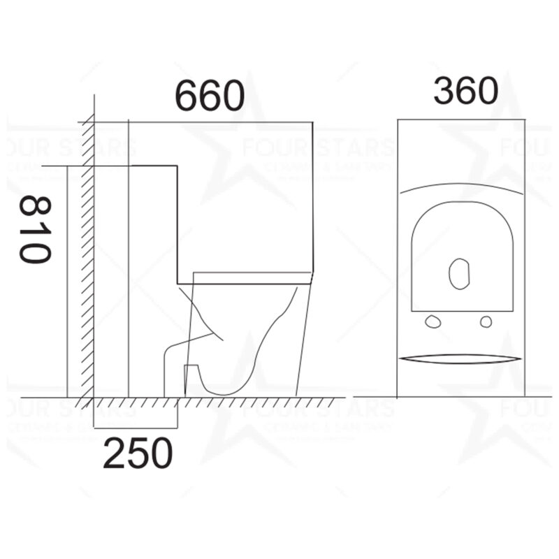 B BAGNO Water Closet - WC06