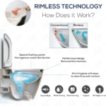 B BAGNO Wall Hung Water Closet - WCWH02