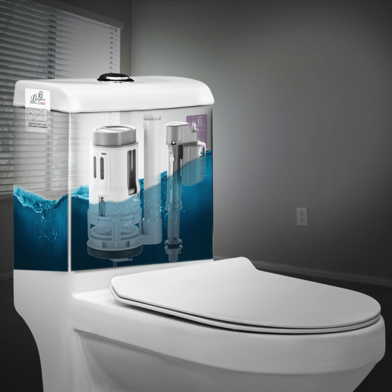 B BAGNO One-Piece WC Dual Flush Fittings OP BD-LARGE BFLG03