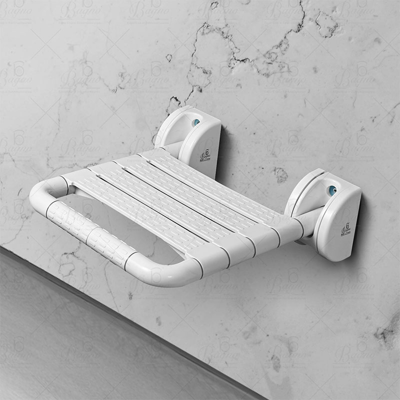 B BAGNO Foldable Wall-Mounted Disable Shower Seat - BDS01