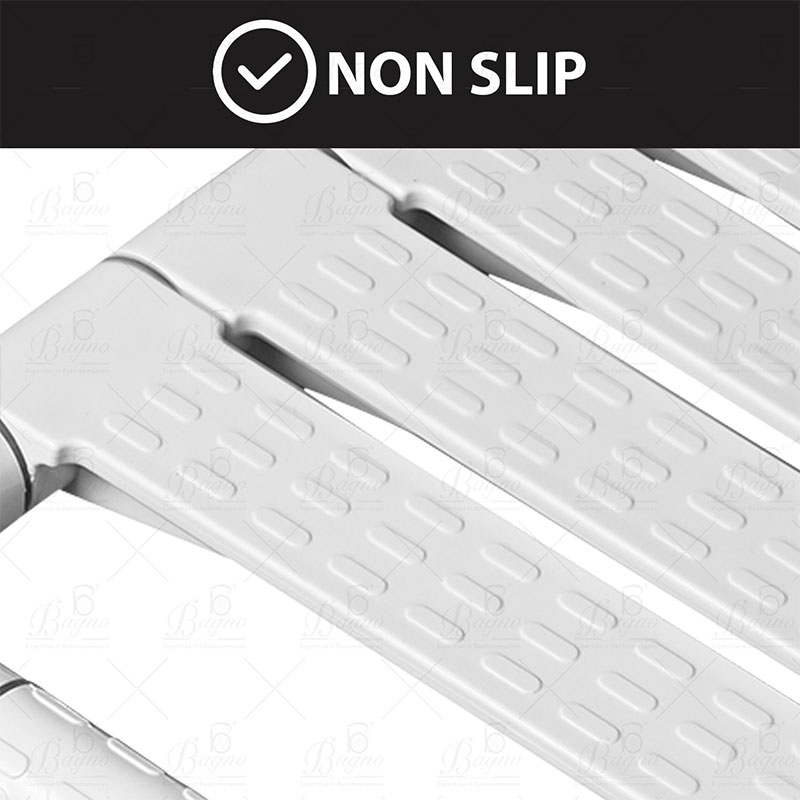 B BAGNO Foldable Wall-Mounted Disable Shower Seat - BDS01