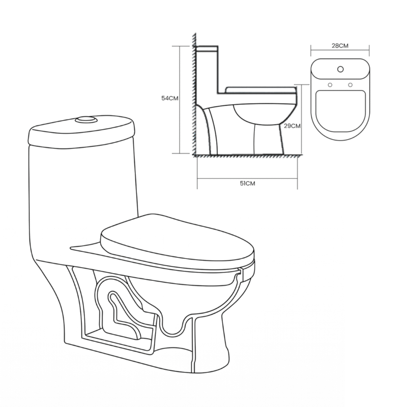 B BAGNO Baby Water Closet - WC09