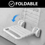 B BAGNO Foldable Wall-Mounted Disable Shower Seat - BDS01