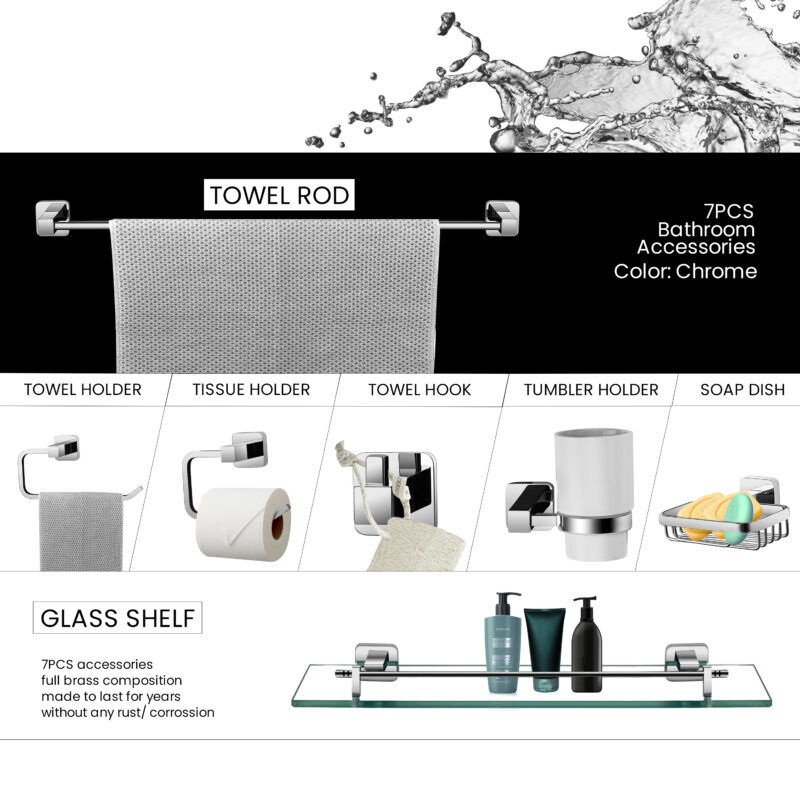 B BAGNO Bathroom Accessories 607