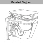 B BAGNO Wall Hung Water Closet - WCWH01