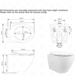 B BAGNO Wall Hung Water Closet - WCWH02