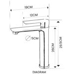 B BAGNO Premium Long Basin Faucet - 3401-1