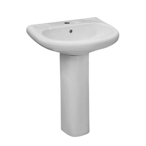 WASH BASIN AQUA FULL PEDESTAL