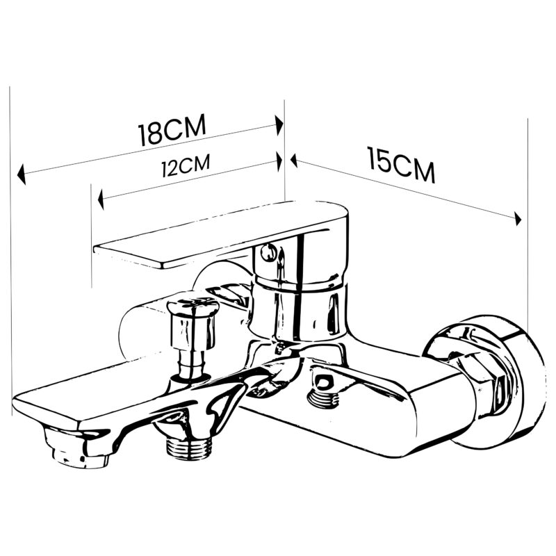 B BAGNO Luxury Shower Mixer - 3403