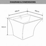 B BAGNO Wall Hung Wash Basin - WHB09