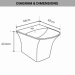 FRIZONE Wall Hung Wash Basin - WHB11 CRV