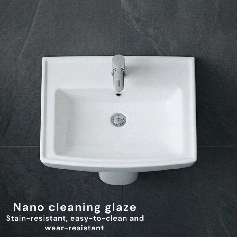 FRIZONE Wash Basin - POLO Half Pedestal