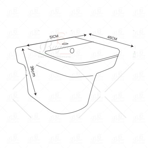 diagram for wash basin whb05