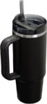 Stanley Quencher H2.0 FlowState Stainless Steel Vacuum Insulated Tumbler with Lid and Straw for Water, Iced Tea or Coffee, Smoothie and More, Black 2.0, 30oz