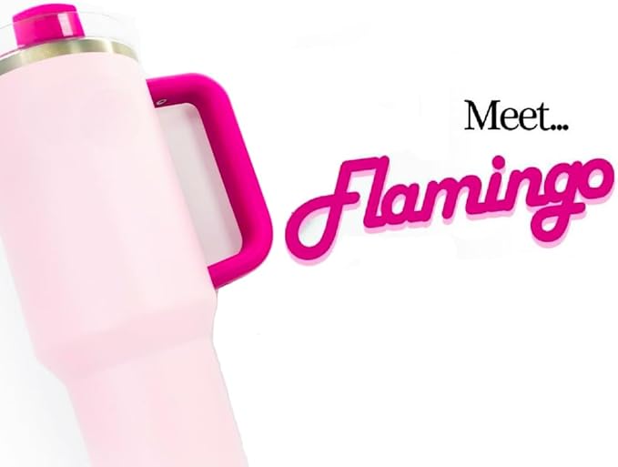 Quencher H2.0 FlowState Vacuum Insulated Tumbler with Straw, Lid, Spill Stopper, Cleaning Brush & Random Topper for Water, Iced Tea, Coffee & Smoothies – | 1.2Litre 40 oz Pink |
