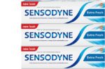 Sensodyne Daily Care Toothpaste For Sensitive Teeth, Extra Fresh Flavour, 75 ml, 3 Pack