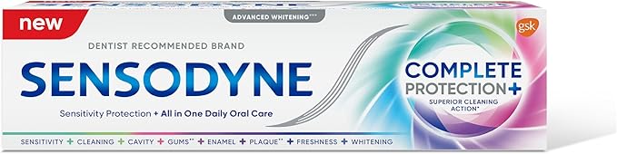 Sensodyne Advanced Complete Protection+ Advanced Whitening Toothpaste for Sensitive Teeth, 75ml