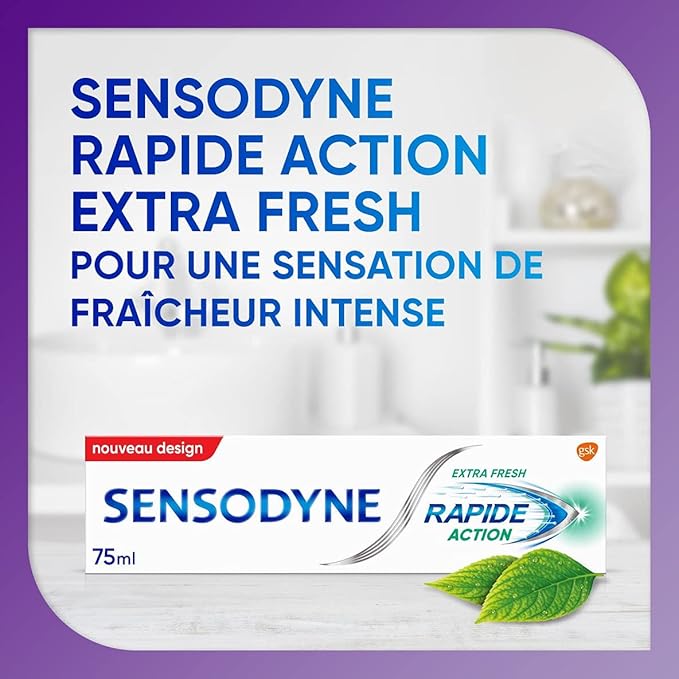 Sensodyne Rapid Action Extra Fresh Toothpaste - Limits Teeth Sensitivity - 75ml