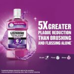 Listerine, Total Care, Teeth Protect, 6 Benefit Fluoride Daily Mouthwash, Milder Taste, Smooth Mint, helps prevent cavities, restores enamel, keeps gums healthy, 250ml