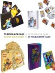 TECH LOGO ELECTRONICS 220 PCS Gold+Black+Silver+Rainbow Foil Card Assorted TCG Deck Box - V Series Vmax GX Rare Golden and Common-Rare Mystery Card (Gold+Black+Silver+Rainbow)