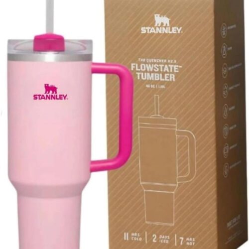 STANLEY 40oz Stainless Steel H2.0 FlowState Quencher Tumbler Flamingo 200-00-4540