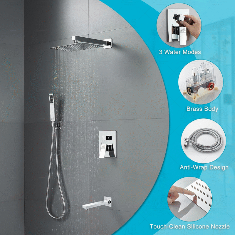 B BAGNO Concealed Shower System 9063-1