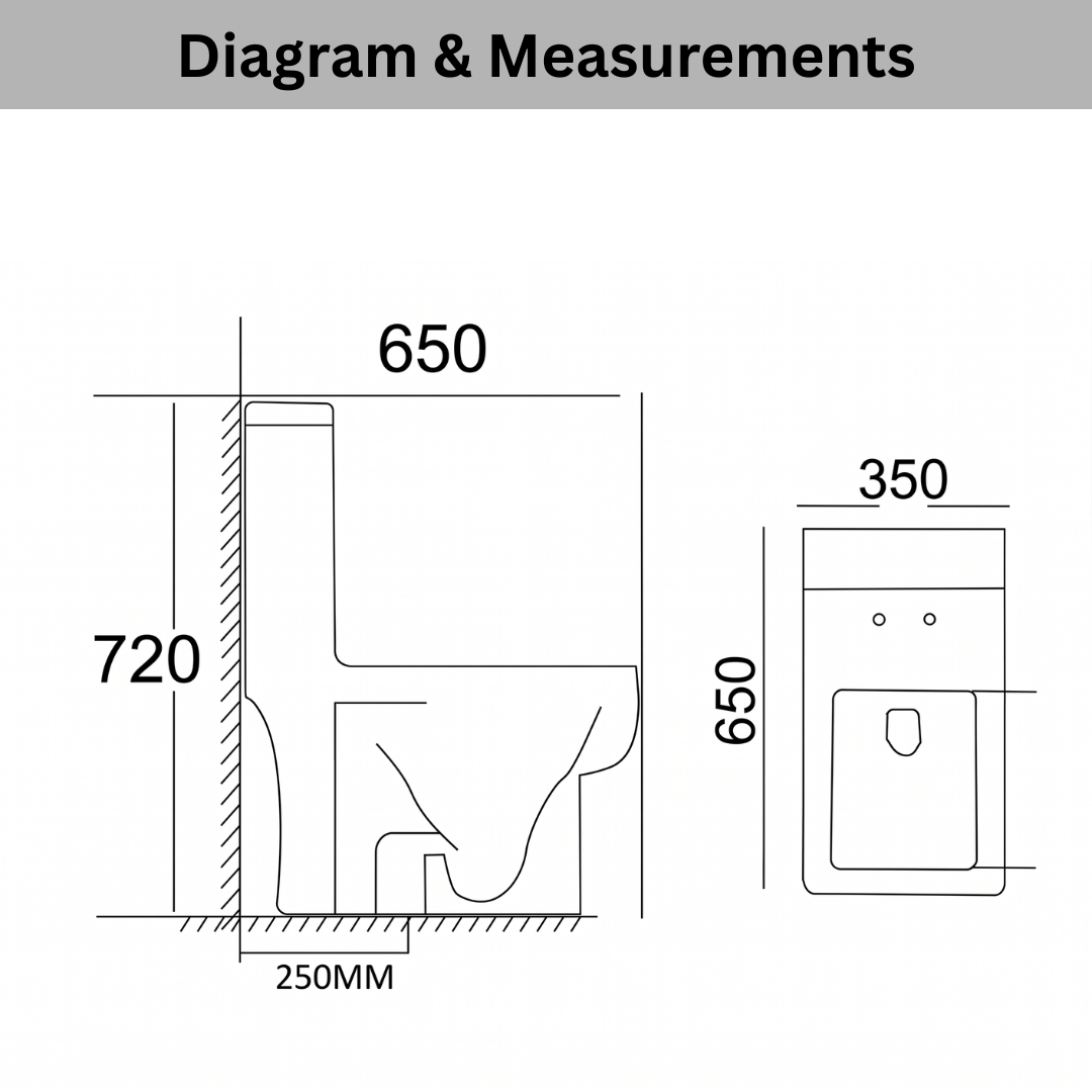 FRIZONE Water Closet - WC105 Square
