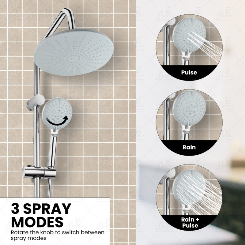 B BAGNO Shower Kit - 85-7C Round