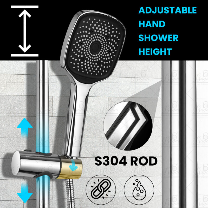 B BAGNO Shower Kit 85-7C Square