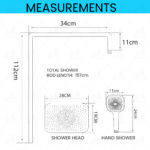 B BAGNO Shower Kit 85-7C Square