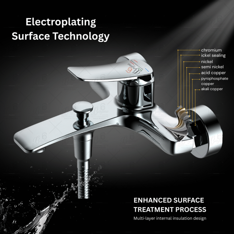 B BAGNO Premium Shower Mixer - Royal Series R03