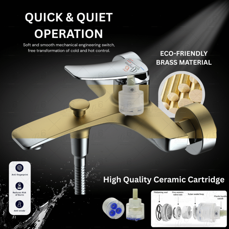 B BAGNO Premium Shower Mixer - Royal Series R03