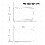 Floor-Mounted Smart Water Closet-SWC07