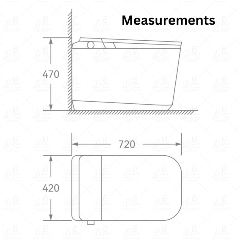 Floor-Mounted Smart Water Closet-SWC07
