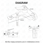 B BAGNO Premium Shower Mixer - Royal Series R03