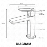 B BAGNO Premium Basin Faucet - Adeen Series A01