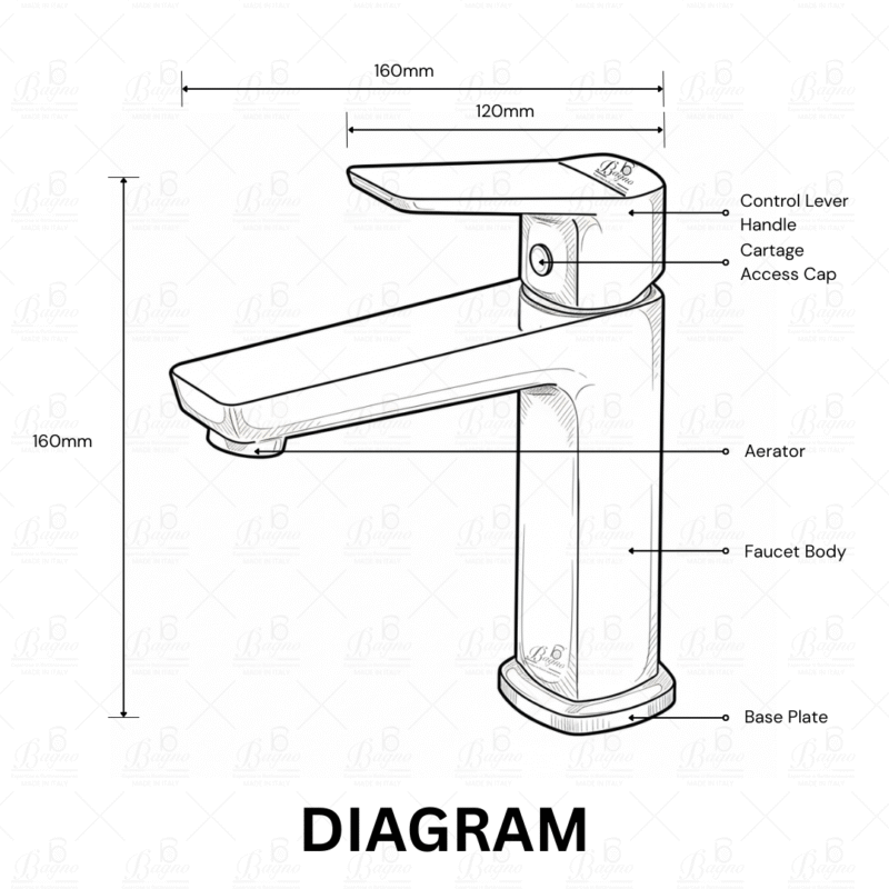 B BAGNO Premium Basin Faucet - Adeen Series A01