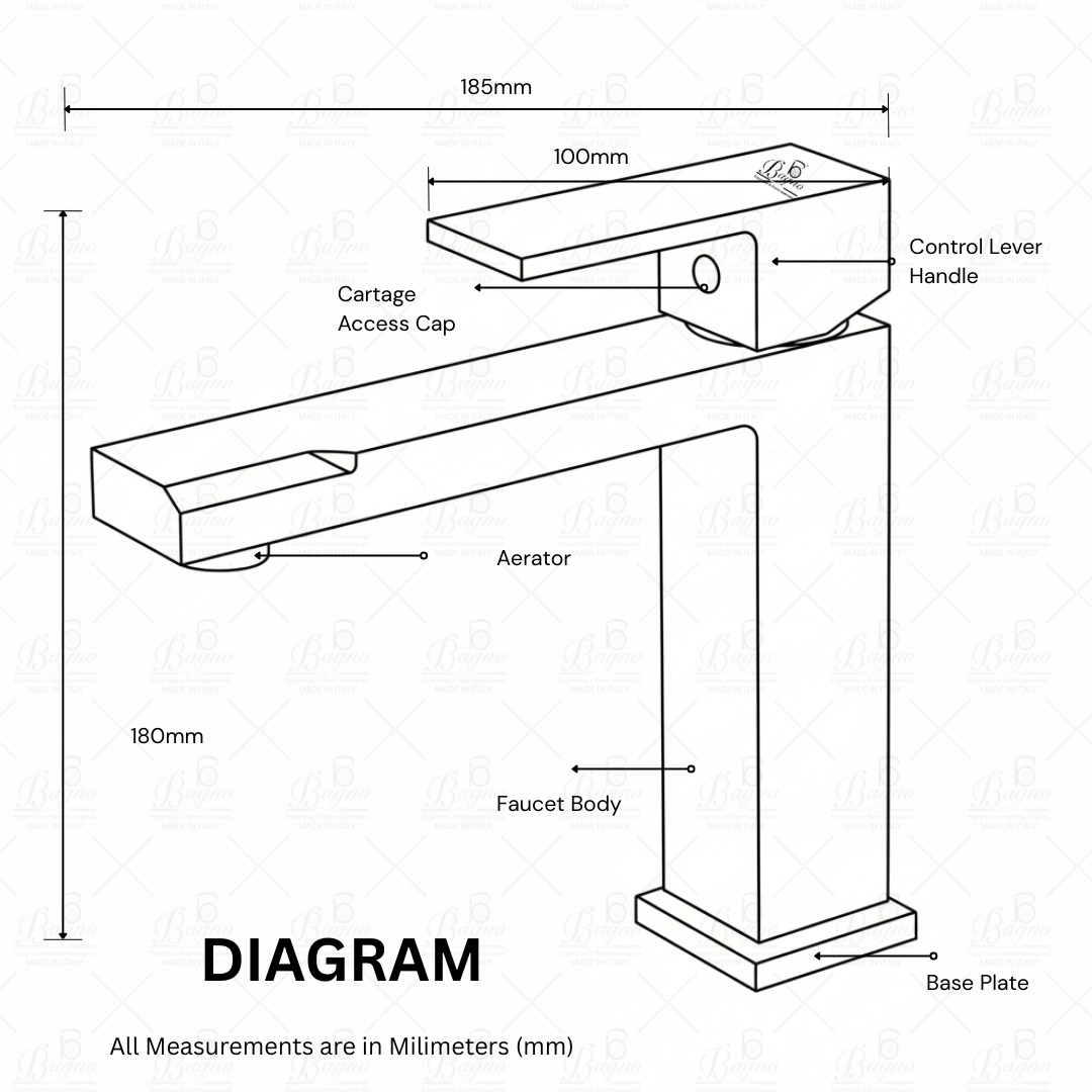B BAGNO Premium Basin Faucet - Premium Series - P01