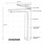 B BAGNO Premium Basin Faucet -Crystal Series C02