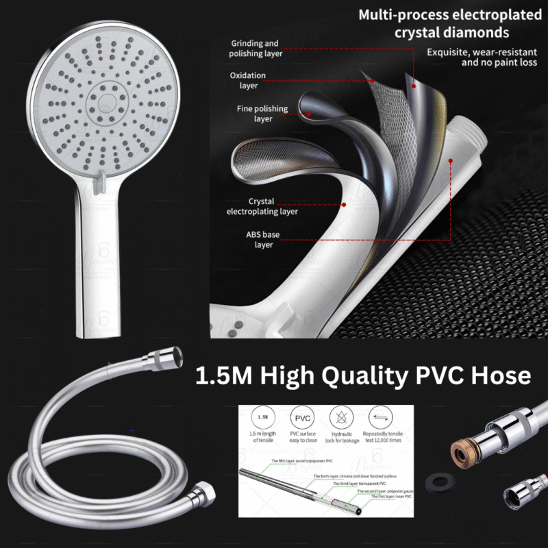 B BAGNO Premium Shower Mixer - Bloom Series B03