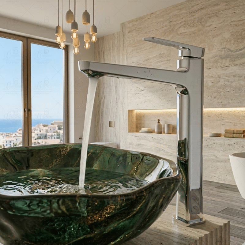 B BAGNO Premium Long Basin Faucet -Bloom Series B02