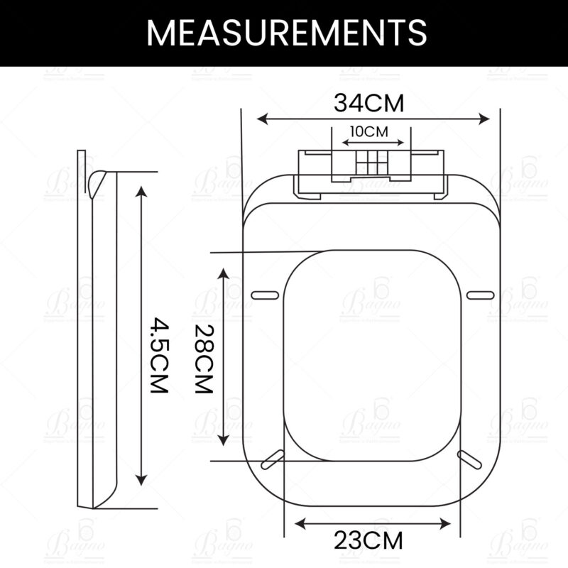 B BAGNO PP Seat Cover 02B Square