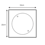 FRIZONE Stainless Steel 316 Cleanout Floor Drain - FD09 – 15×15 cm