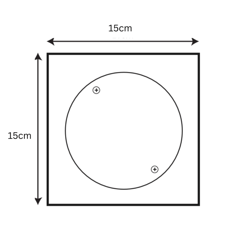 FRIZONE Stainless Steel 316 Cleanout Floor Drain - FD09 – 15×15 cm