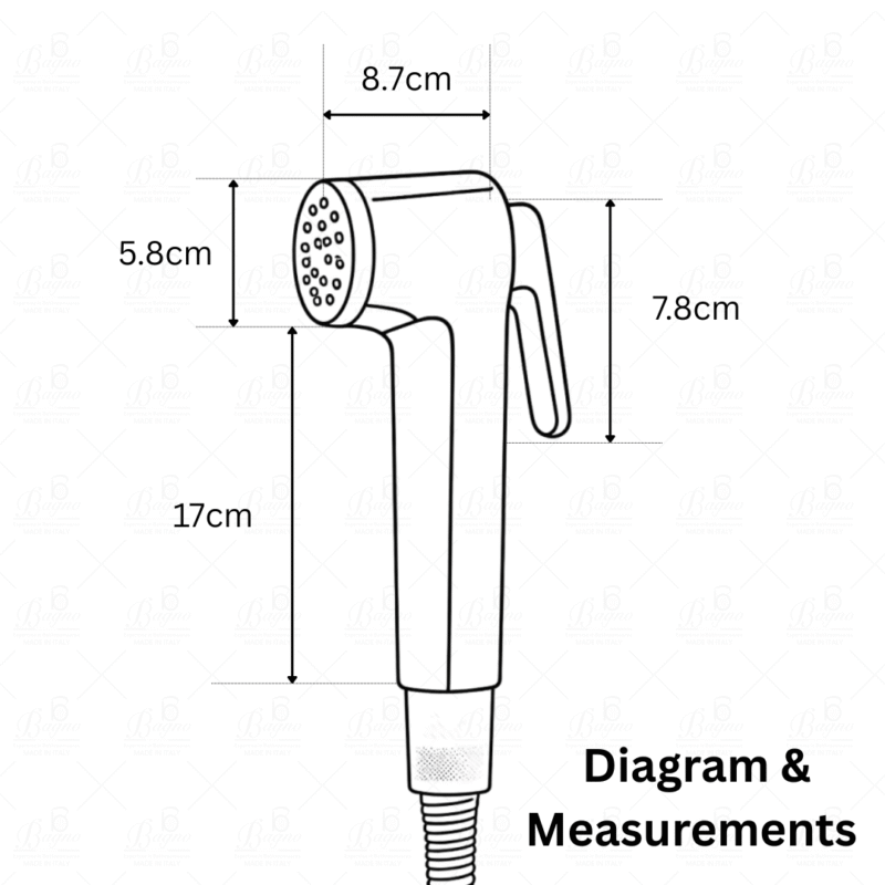 B BAGNO High-Pressure Ergonomic Shattaf-SF01
