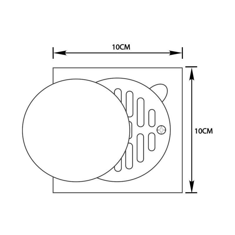 FRIZONE Stainless Steel Floor Drain - Model FD 01
