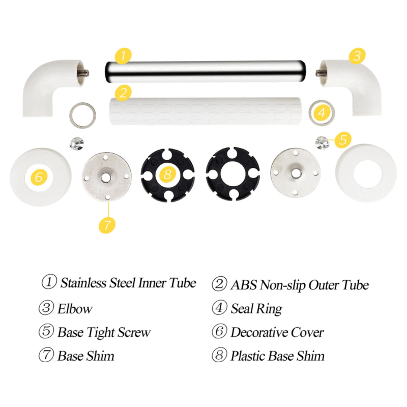 B BAGNO Safety Grab Bar – Model 8810