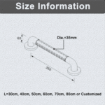 B BAGNO Safety Grab Bar – Model 8810